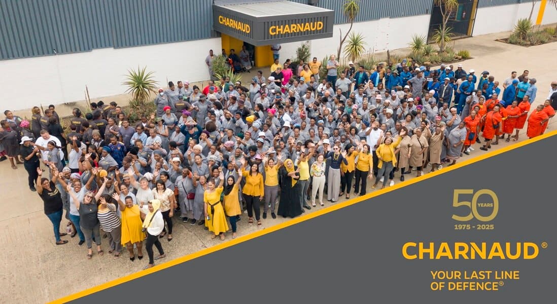 Ladysmith factory team gathered to celebrate 50 years of CHARNAUD